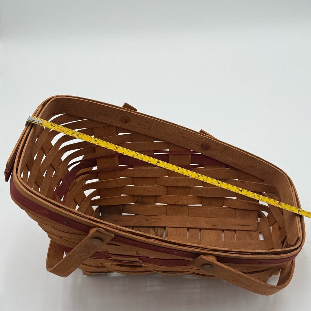LONGABERGER YULETIDE TRADITIONS BASKET DBL HANDLES 1991 - Picture 7 of 9